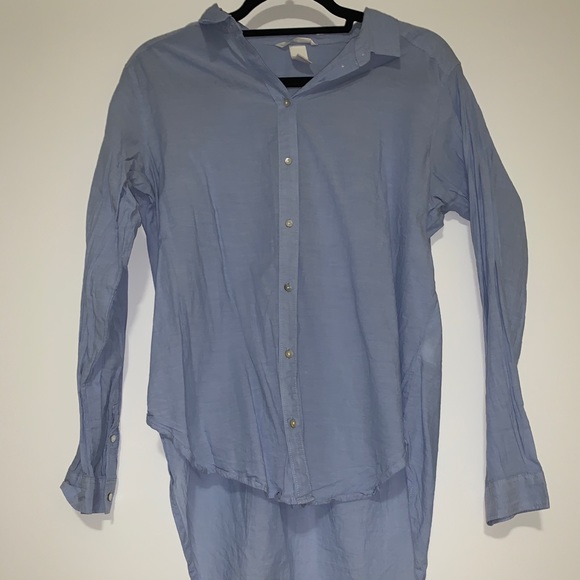 H&M blue button down - Picture 1 of 4